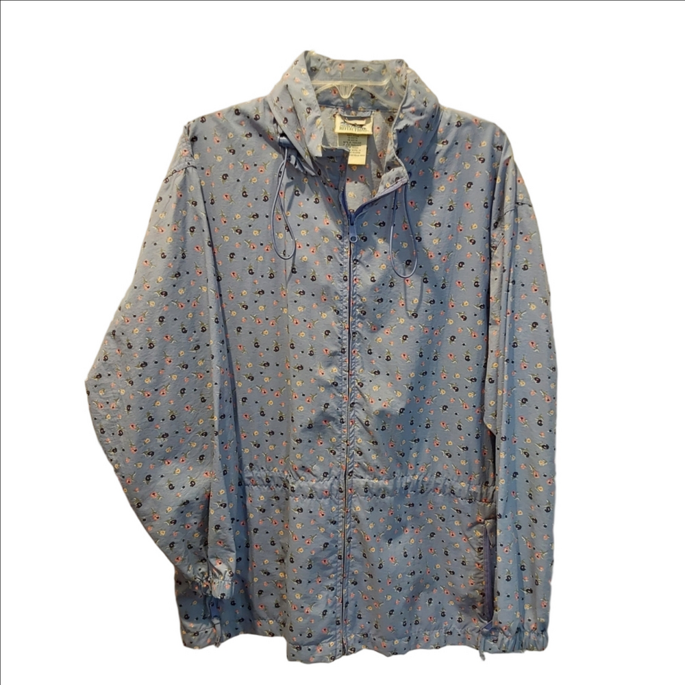 Northern Reflections Light Blue Floral Hoodie XL